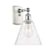 Option White and Polished Chrome / Clear