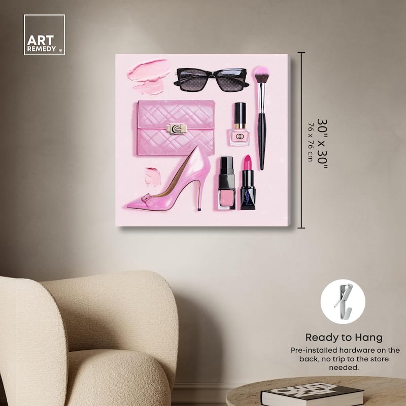 Pink Passions Canvas by Art Remedy, Gallery Wrapped