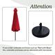 Ainfox 10ft Patio Umbrella with Lights Outdoor Solar Umbrella
