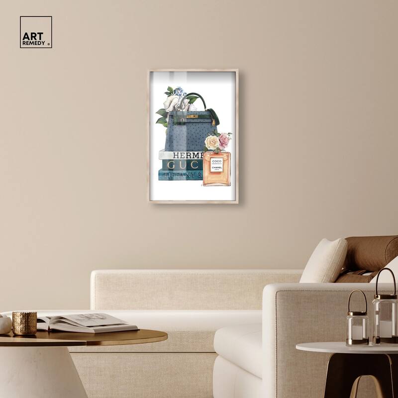 Books and Coco Orange Shadowbox by Art Remedy