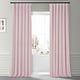 preview thumbnail 7 of 153, Exclusive Fabrics Signature Plush Velvet Hotel Blackout Curtain (1 Panel) Rose Water - 50 X 108