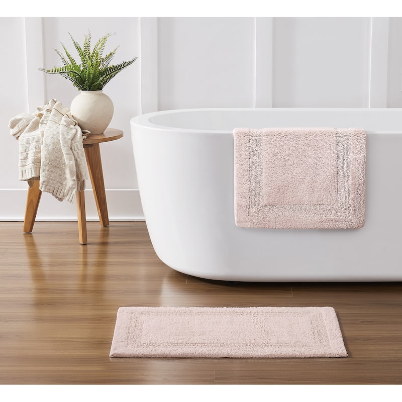 Royal Velvet Classic Cotton Bath Rug (Available in Multiple Sizes) - (2) 17x24 - Blush
