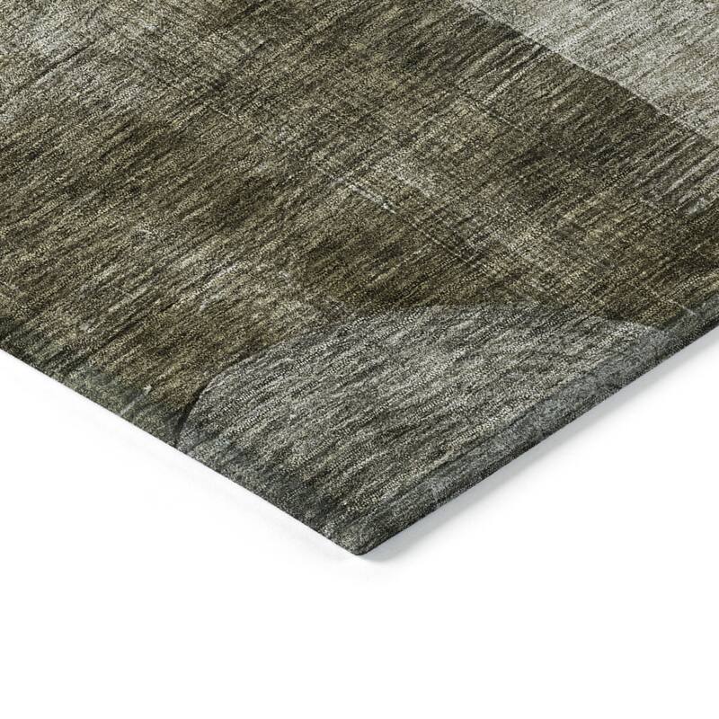 HomeRoots Geometric Transitional Rectangle Outdoor Rug