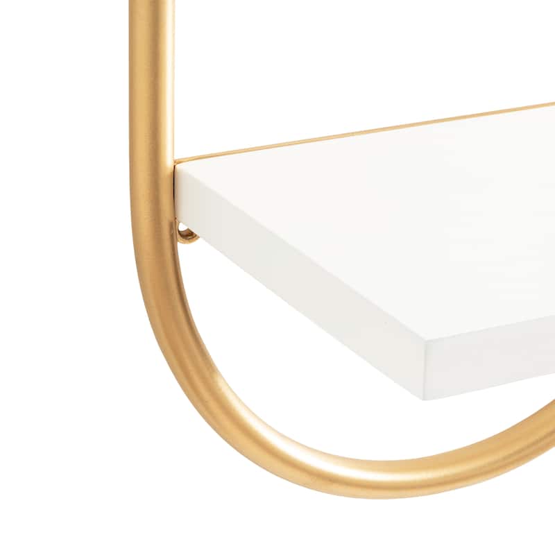 Kate and Laurel Olav Wall Shelf Set