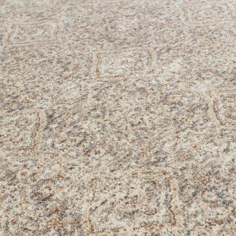 Stelios Collection Grey/Beige Transitional Area Rug