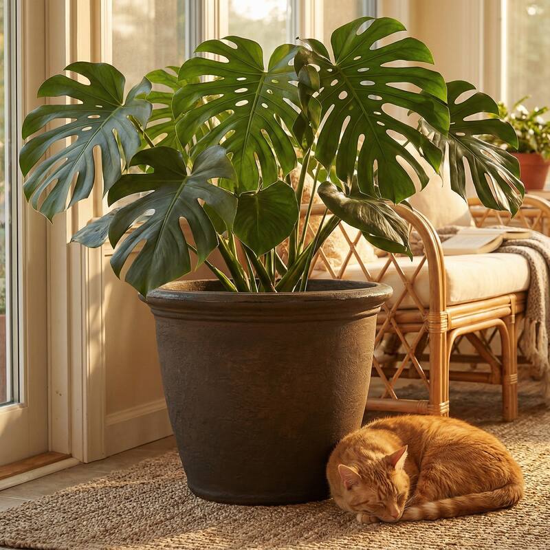 Sunnydaze Anjelica Outdoor Flower Pot Planter - 20-Inch - 4-Pack