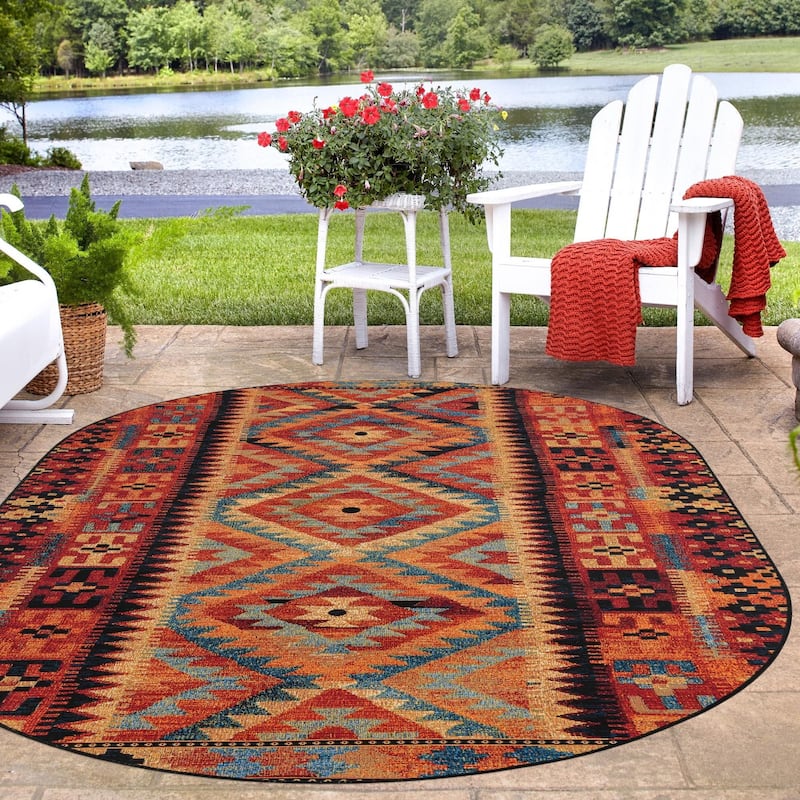 Outdoor Bounder Collection Area Rug