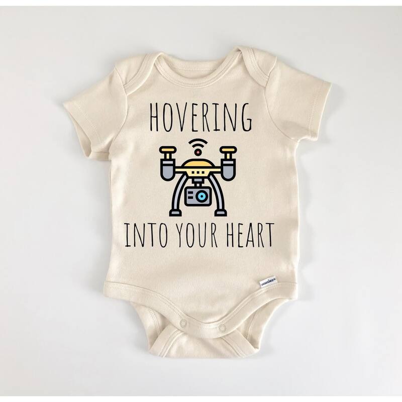 Drone Pilot - Baby Boy Girl Clothes Infant Bodysuit Funny Cute - Natural - 0-3M