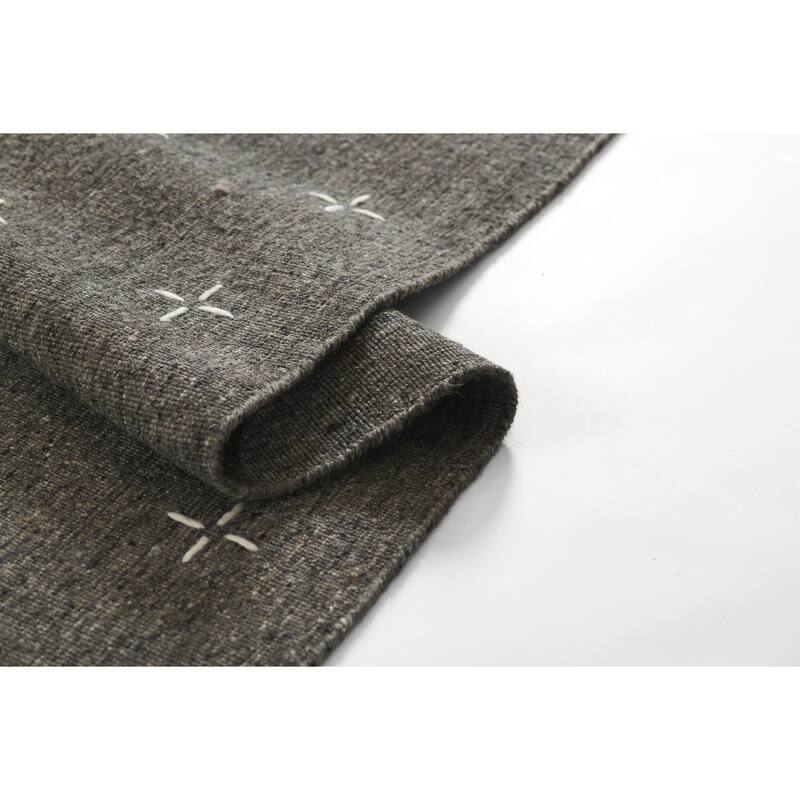 Momeni Oliver Geometric Wool and Polyester Hand Loomed Area Rug