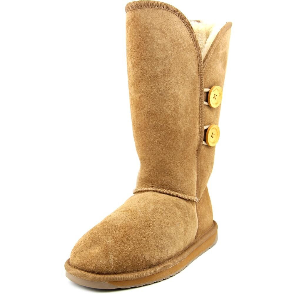 Shop Emu Australia Fairhaven Women Round Toe Suede Tan Winter Boot