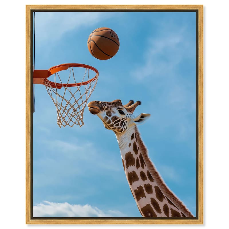 Gentle Giant's Game Canvas by Art Remedy - 30" x 36" - Gold