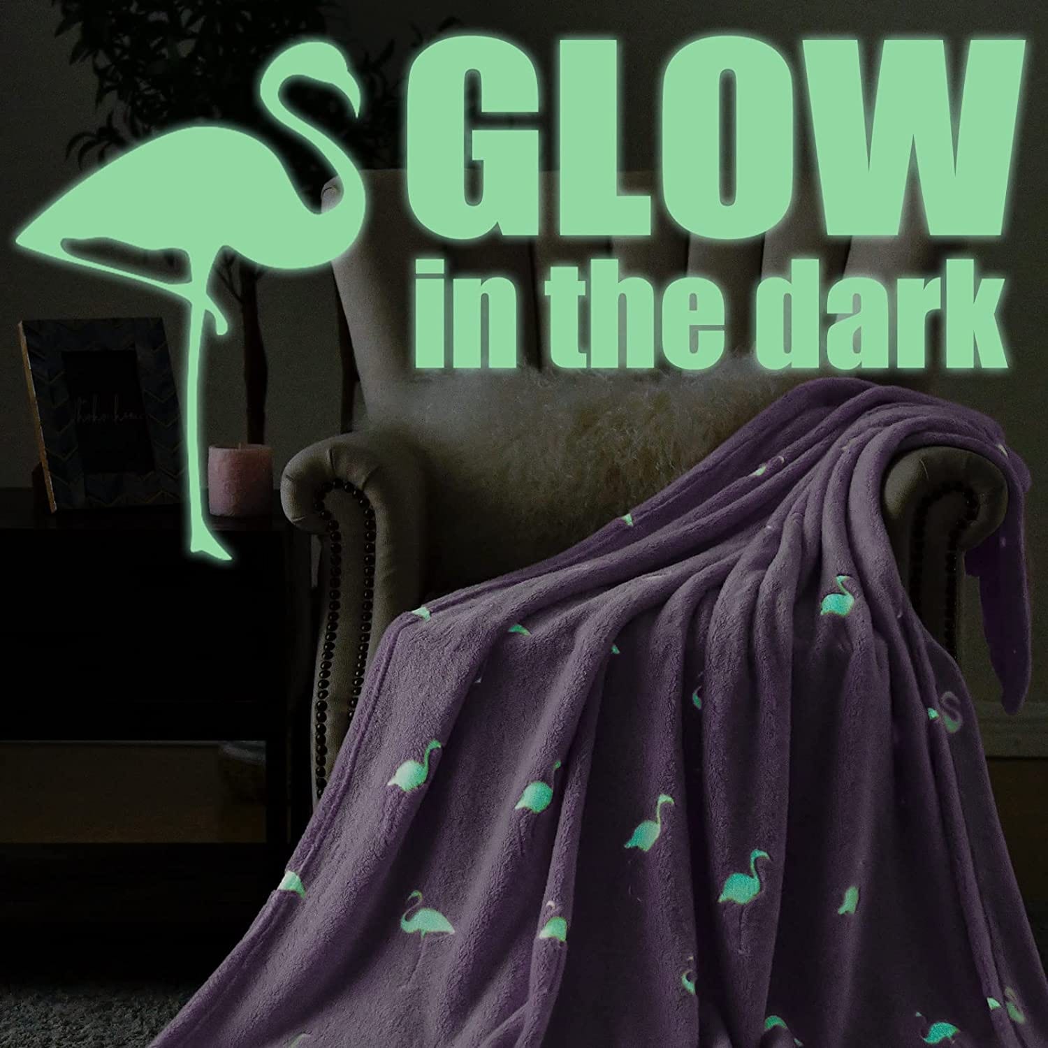 Glow in the clearance dark throw blanket