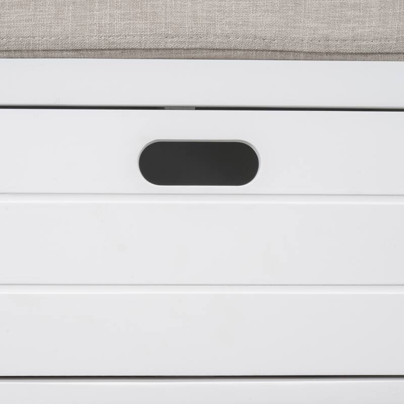 Fully Assembled Shoe Bench with Removable Cushion