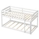 preview thumbnail 1 of 38, Costway Twin over Twin Low Bunk Bed with Guardrails Integrated Ladder - See Details
