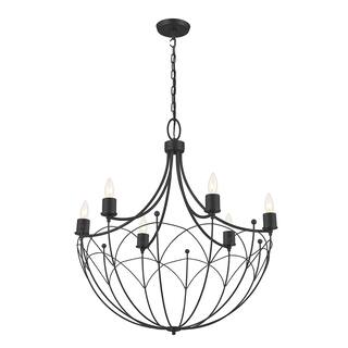 Kichler Lighting Topiary 28 inch 6-Light Chandelier Textured Black
