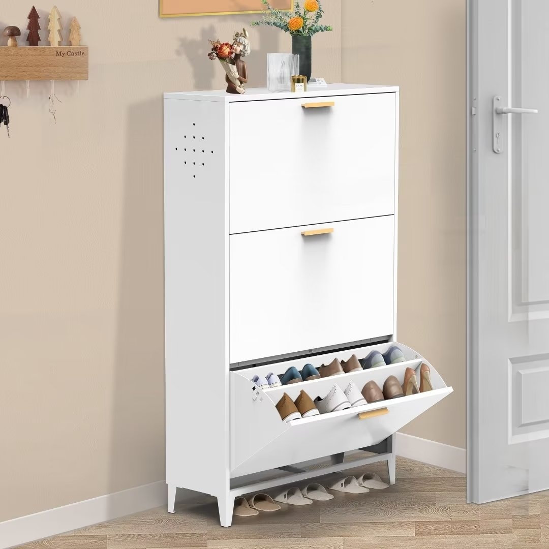 Shoe rack shop steel cabinet