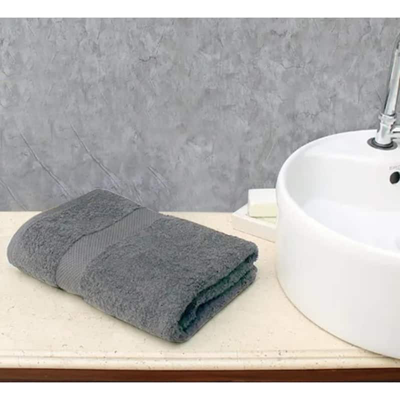Delara Organic Cotton Feather Touch Quick Dry 650 GSM Hand Towel, 20"X30"