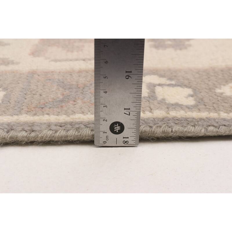ECARPETGALLERY Hand-knotted Royal Oushak Grey Wool Rug - 7'8 x 10'1