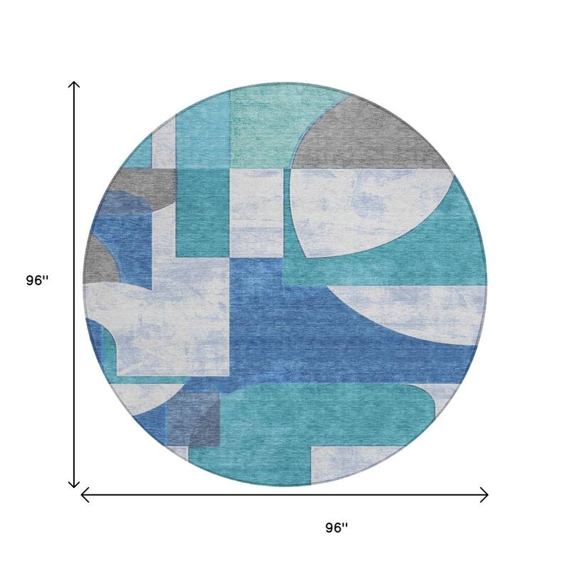 HomeRoots Geometric Modern Rectangle Outdoor Rug