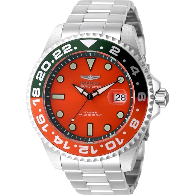 INVICTA Men's 49118 Pro Diver Automatic NH35A Metal Dial Watch - Orange