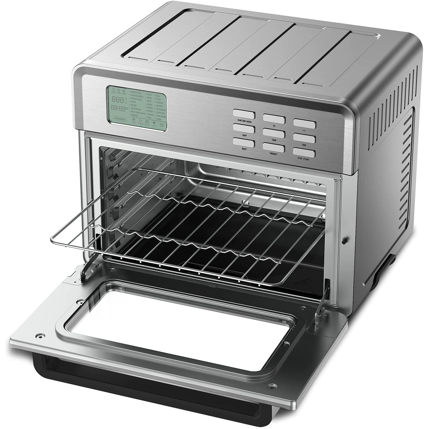 Air Fryer Convection Toaster Oven 26 QT LED Display Stainless