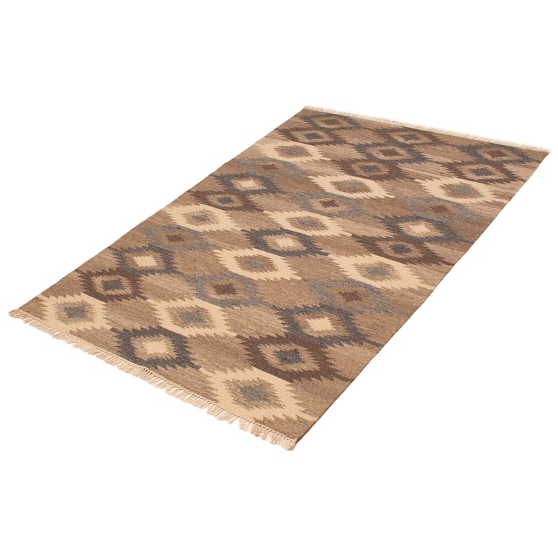 Ankara FW Taupe Kilim 5'2" x 7'9" - 5'2 x 7'9