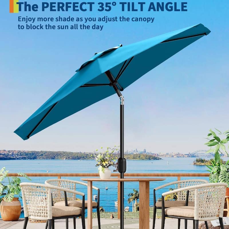 9FT UV Protection Patio Table Umbrella Outdoor for Garden, Pool, Deck, Backyard