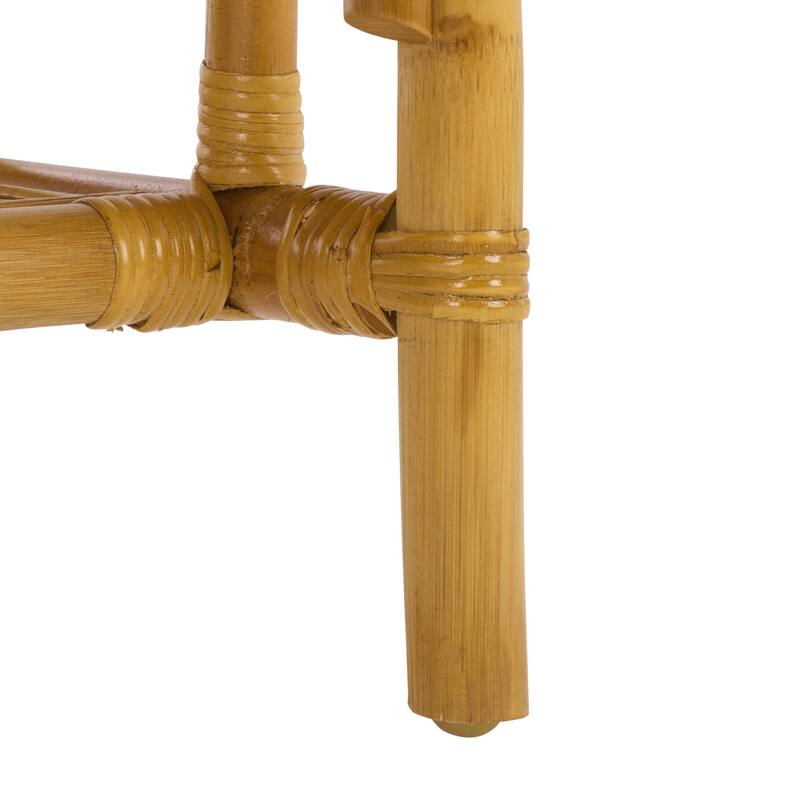 SAFAVIEH Couture Flanders Rattan Pole Bench - 53"W x 18"D x 20"H