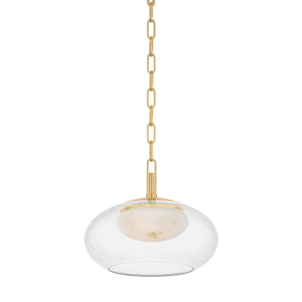 Hudson Valley Lighting 9014 Moore 12" Wide LED Pendant with Glass and