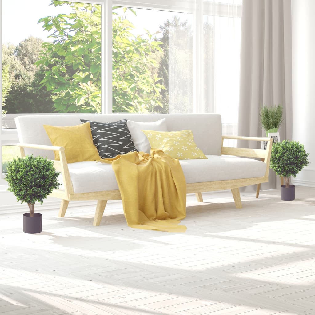 Romano Set of 2 Hedyotis Fake Trees, Green - Set of 2