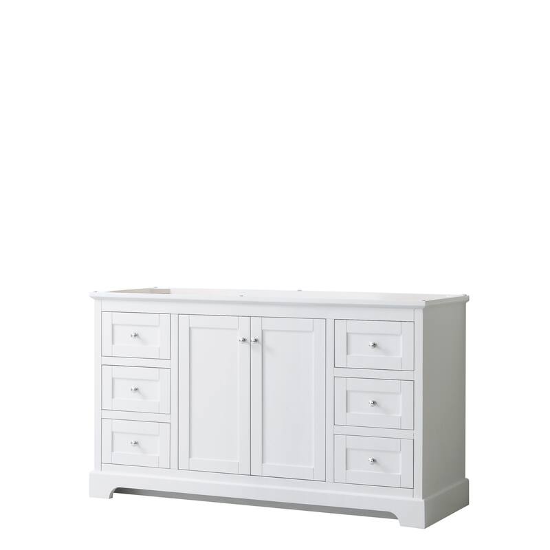 Avery 60-inch Single Vanity, No Top, No Sink, No Mirror