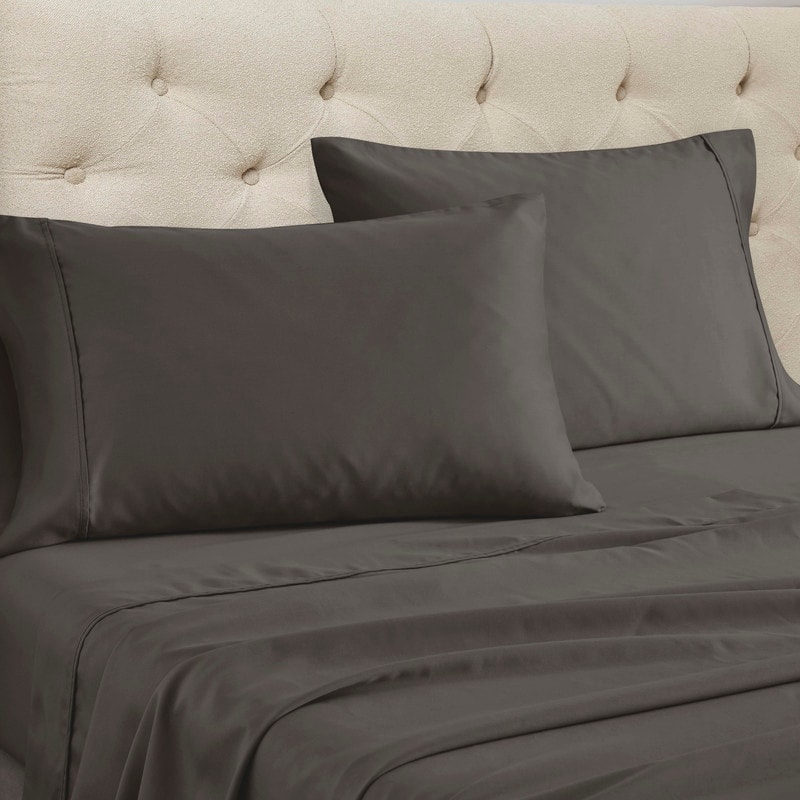 Superior Cotton Blend 1400-1500 Thread Count Solid Deep Pocket Bed Sheet Set