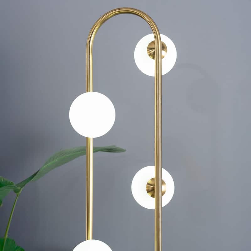 Modern White Tall Corner Floor Lamp