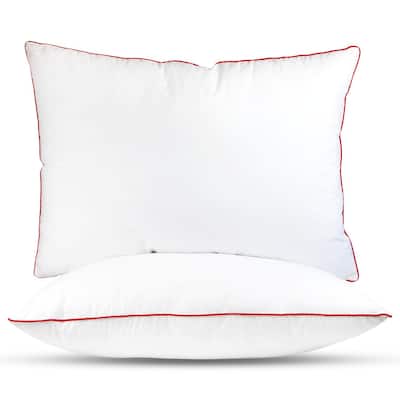 Empyrean Bedding Bed Pillows - Premium Pillows Set of 2 - Perfect for Stomach, Side and Back Sleepers - White