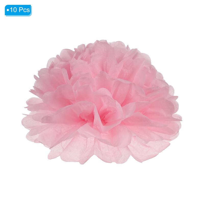 10Pcs 4" Tissue Pom Poms Paper Flowers Ball Party Wedding Decor