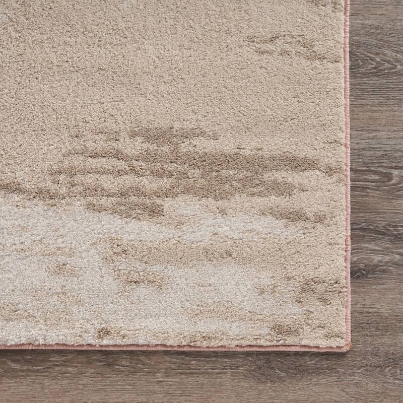 Sevita Ivory/Blush Abstract Area Rug