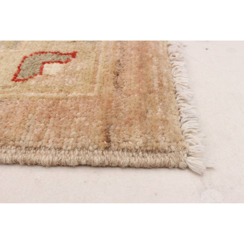 ECARPETGALLERY Hand-knotted Peshawar Oushak Beige Wool Rug - 9'1 x 12'5