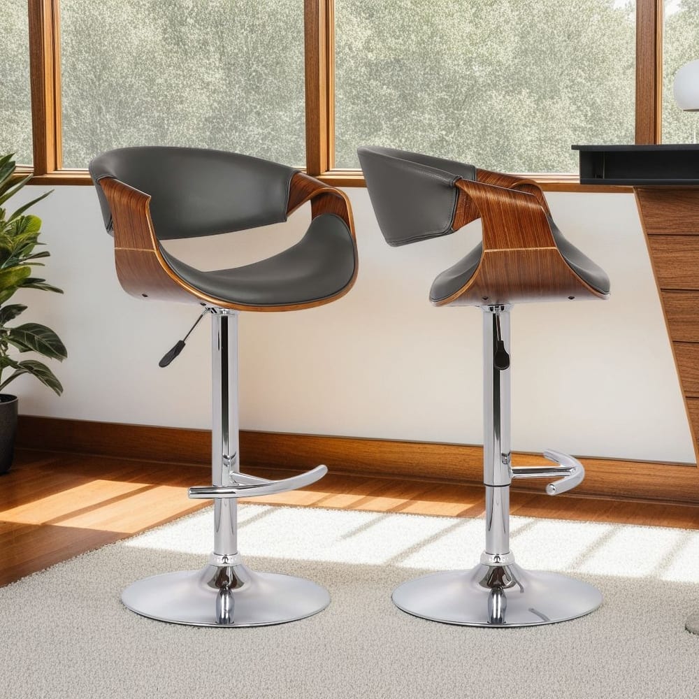 Butterfly 24" Adjustable Swivel Bar Stool