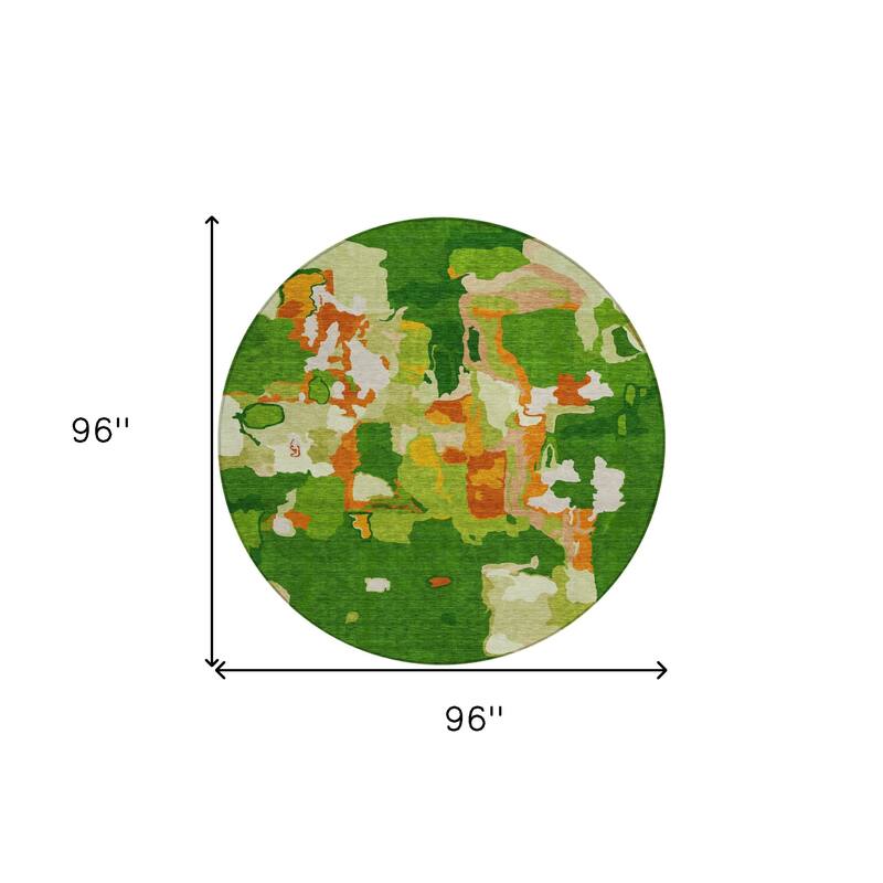 HomeRoots Abstract Transitional Rectangle Outdoor Rug