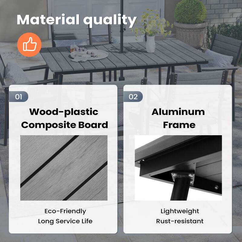 Pellebant 7 piece Outdoor Patio Dining Set