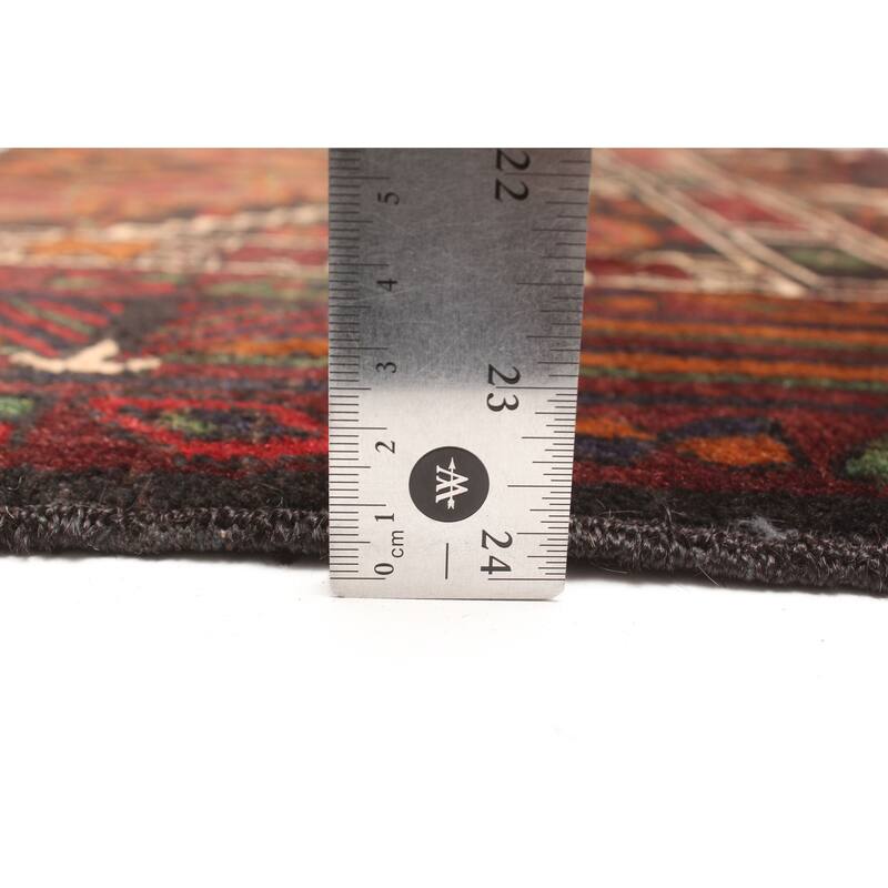 ECARPETGALLERY Hand-knotted Teimani Burgundy Wool Rug - 2'11 x 4'6