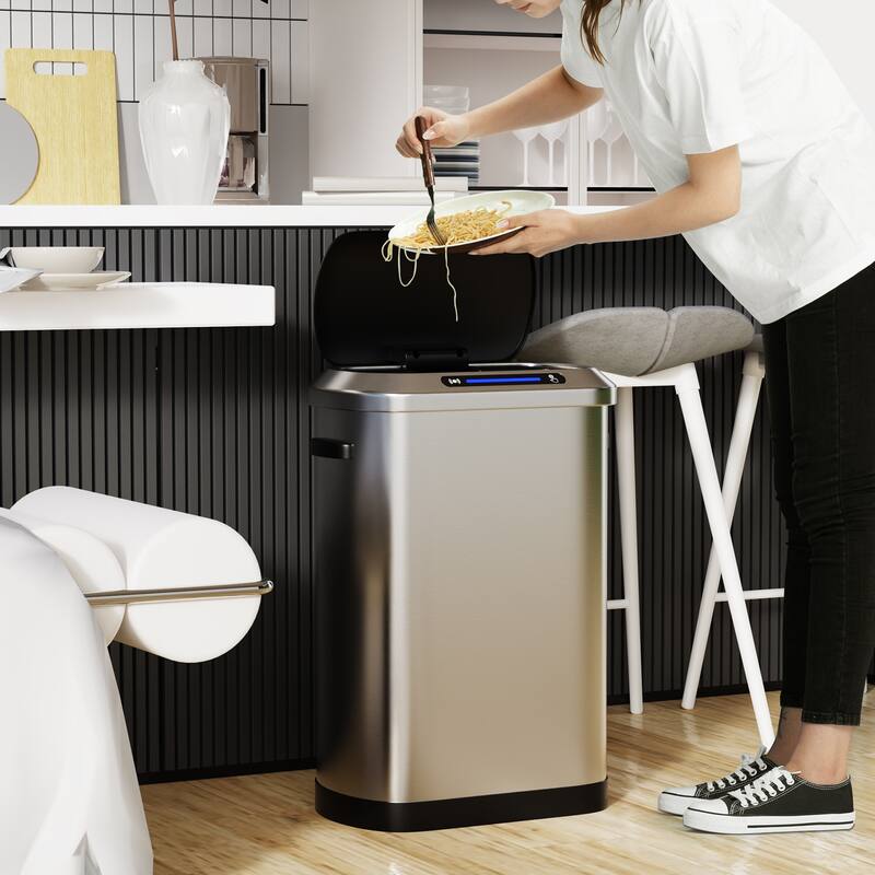 50L Kitchen Smart Automatic Trash Cans with Full Intelligent Sensor