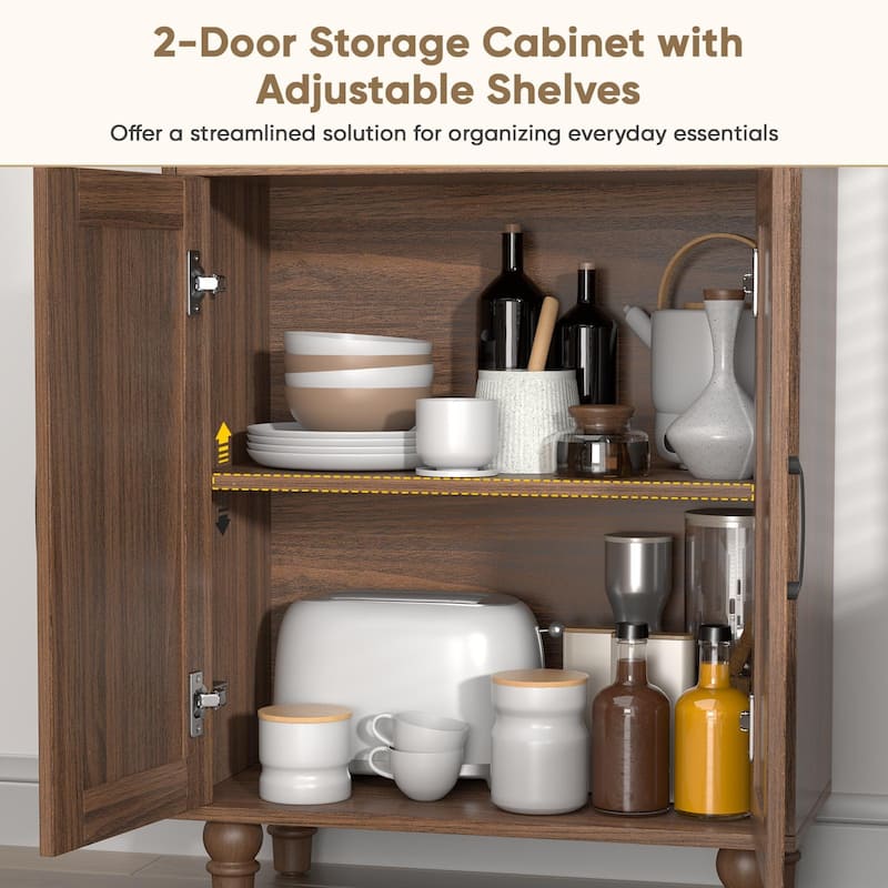 Modern Arched Wooden Bookcase Cabinet with Storage