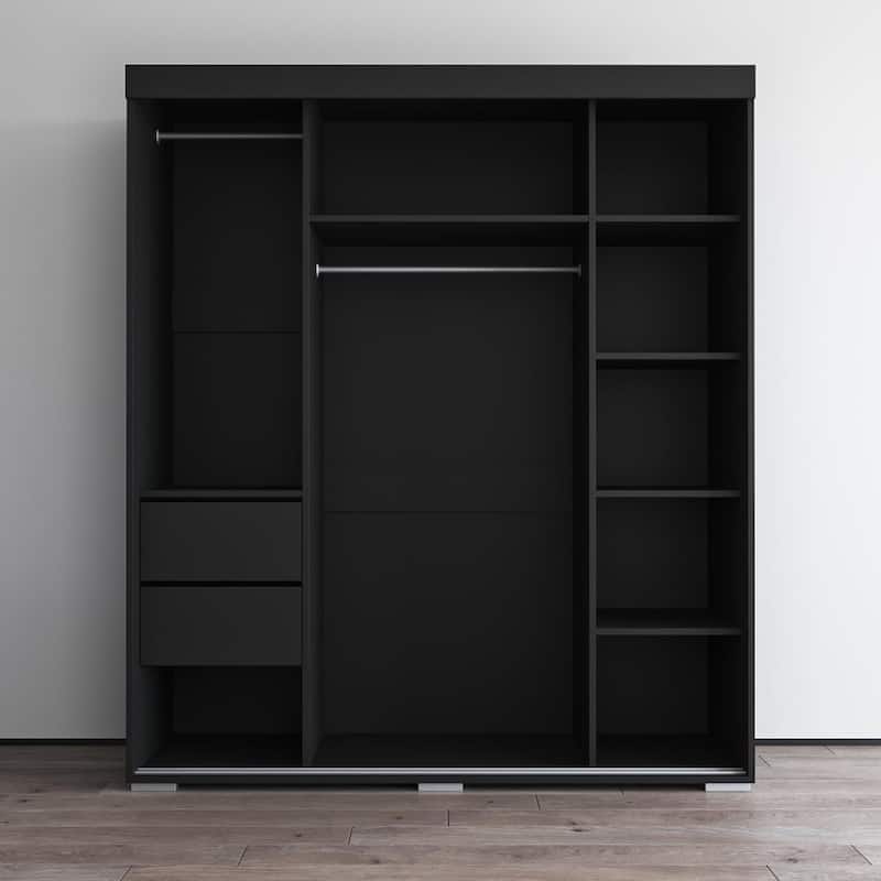 Strick & Bolton Suger 3-door Mirrored Armoire