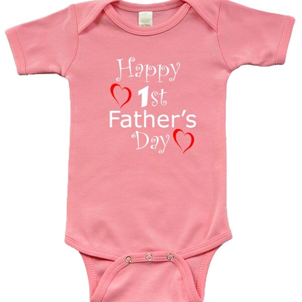 happy 1st fathers day onesie