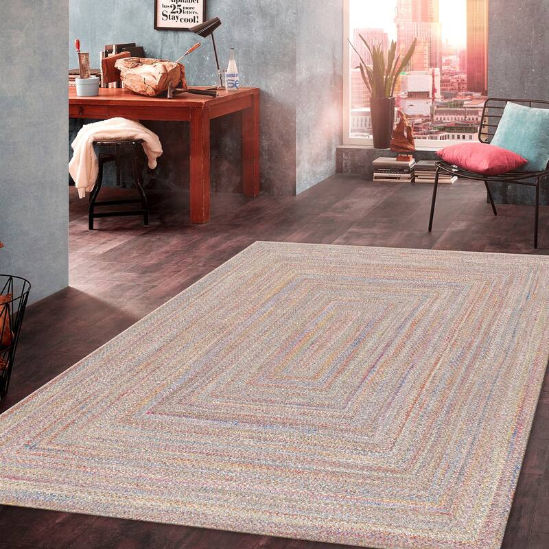 Pasargad Home Lagos Braided Indoor/Outdoor Area Rug