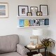 preview thumbnail 4 of 5, Wallniture Denver 46" Floating Shelves for Kids Room Decor, White Bookshelf (Set of 2)