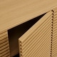 preview thumbnail 20 of 18, Render 4-Door Fluted Sideboard Cabinet TV Stand