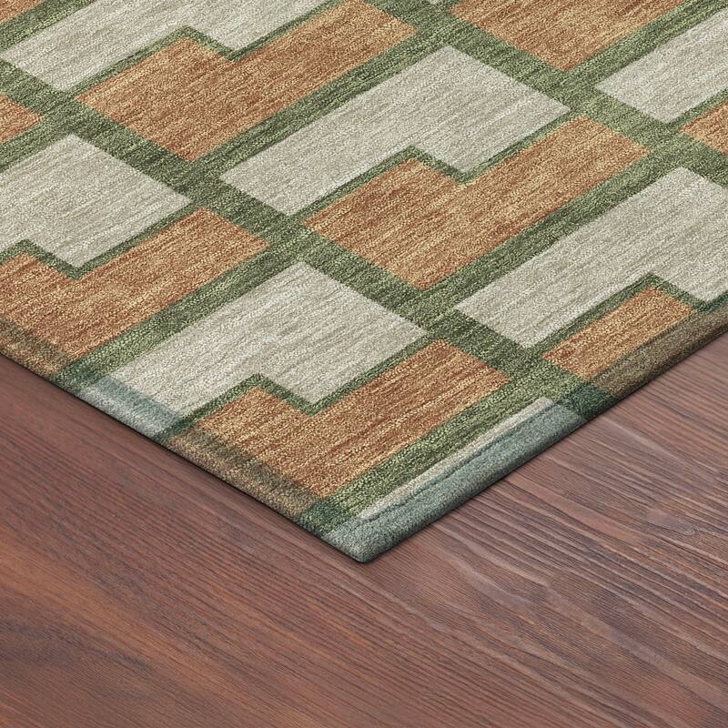 Machine Washable Indoor/ Outdoor Modern Cody Chantille Rug