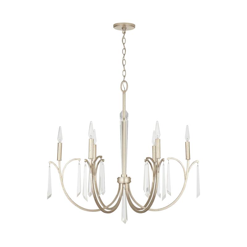 Gwyneth 6-light Winter Gold Chandelier